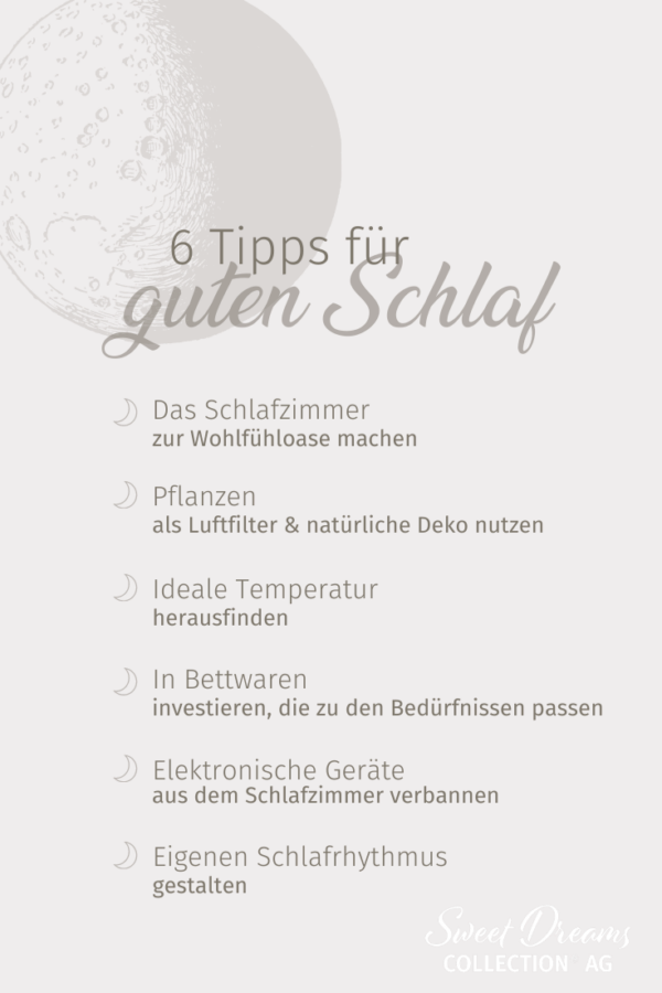 Schlafzimmer gesund einrichten - 6 Tipps für guten Schlaf