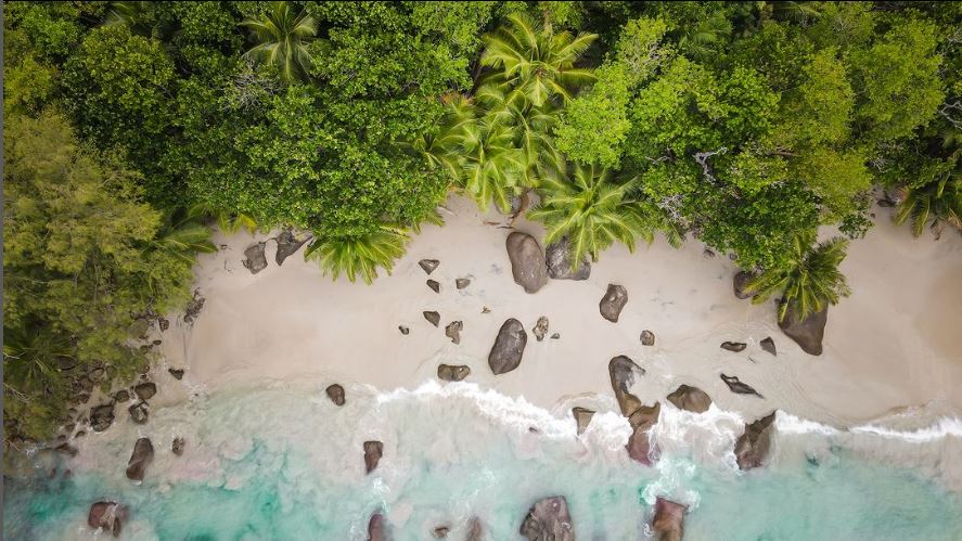 Strandbild Seychellen